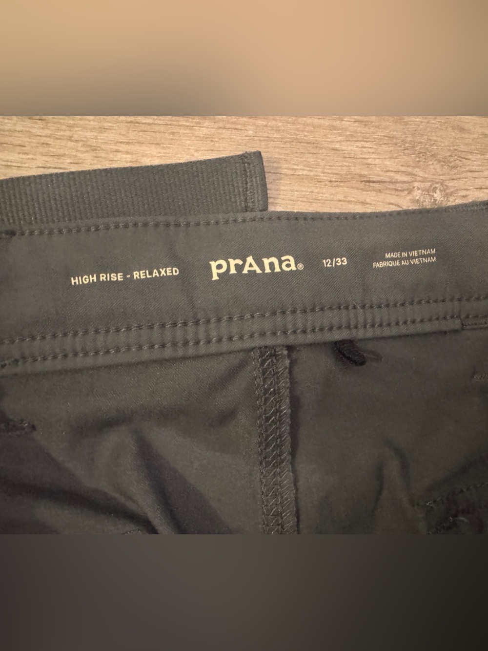 Prana Women’s Slate Blue Cargo Pants with Elastic Ankles 12 long - Picture 4 of 4